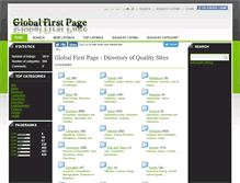 Tablet Screenshot of globalfirstpage.com